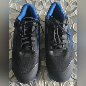 Timberland Woman Or Men's Black and Blue Athletic Shoes With Steel Toe